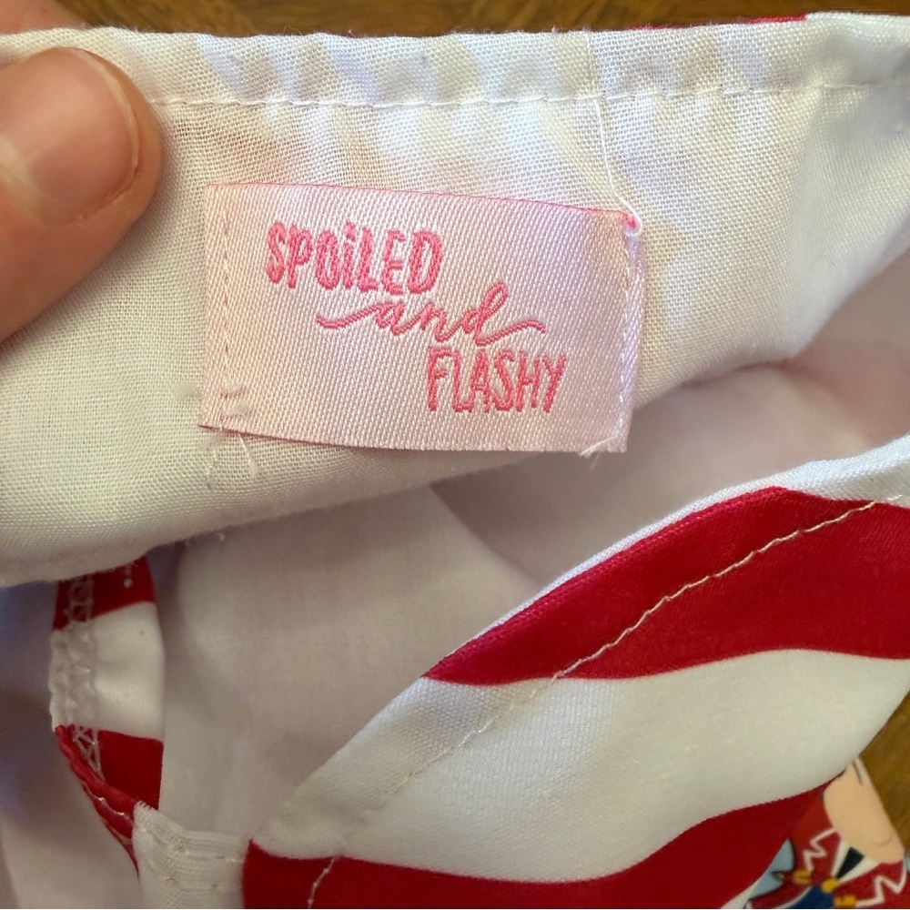 Spoiled & Flashy Boutique Disney Nautical Mickey Friends Dress - Girl's Size 4T - Picture 2 of 9